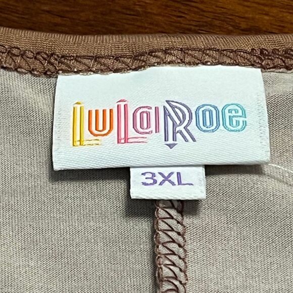 LuLaRoe Dani Maxi Dress Floral Print Sleeveless Brown 3XL New - Picture 5 of 12